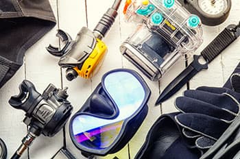 水中グッズの写真